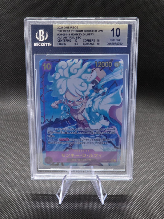 BGS 10 Monkey D. Luffy OP05-119 SEC Alt Art PRB01 Japanese