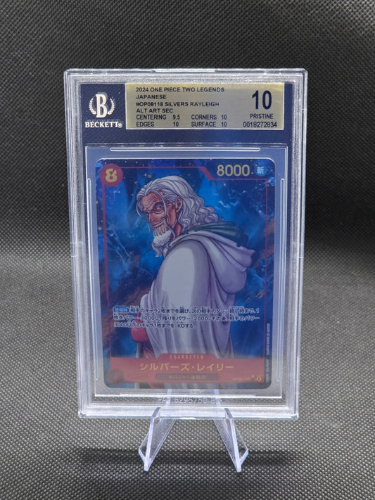 BGS 10 Silvers Rayleigh Op08-118 Two Legends Japanese