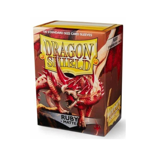 Dragon Shield Ruby Matte 100 Standard Size Slevees