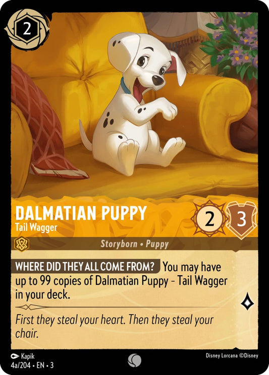 3INK-4a Dalmatian Puppy - Tail Wagger C
