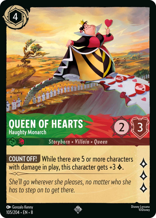8JAF-105 Queen of Hearts - Haughty Monarch SR