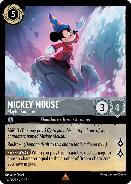 4URS-187 Mickey Mouse - Playful Sorcerer R