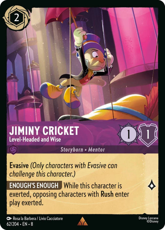 8JAF-62 Jiminy Cricket - Level-Headed and Wise R
