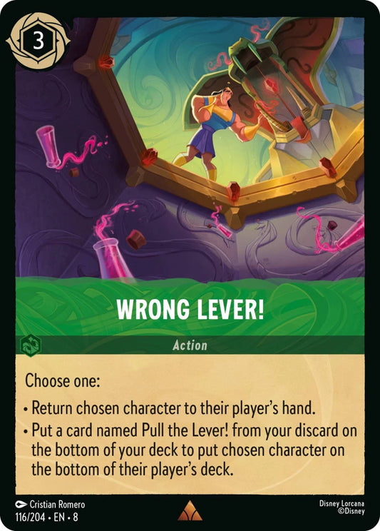 8JAF-116 Wrong Lever! R