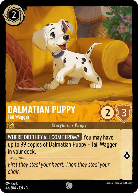 3INK-4d Dalmatian Puppy - Tail Wagger C