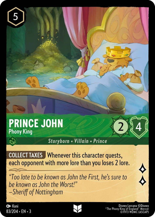 3INK-83 Prince John - Phony King UC