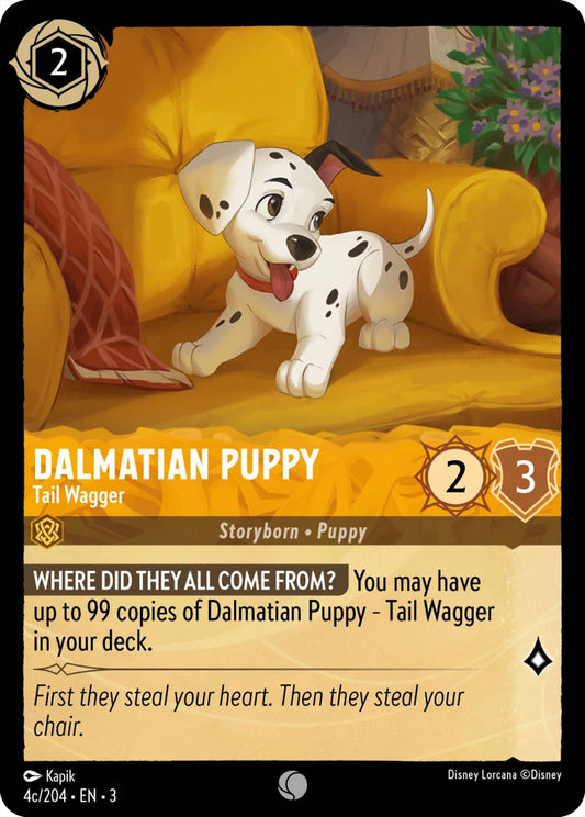 3INK-4c Dalmatian Puppy - Tail Wagger C
