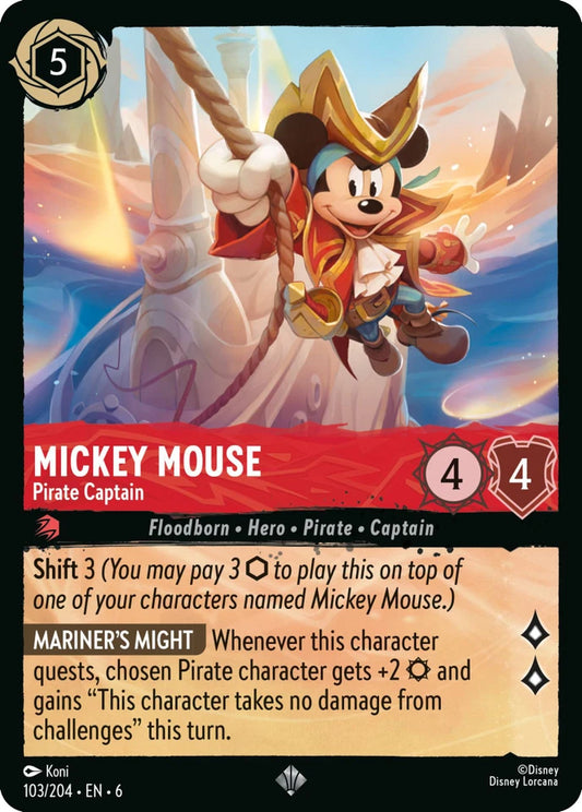 6AZS-103 Mickey Mouse - Pirate Captain SR