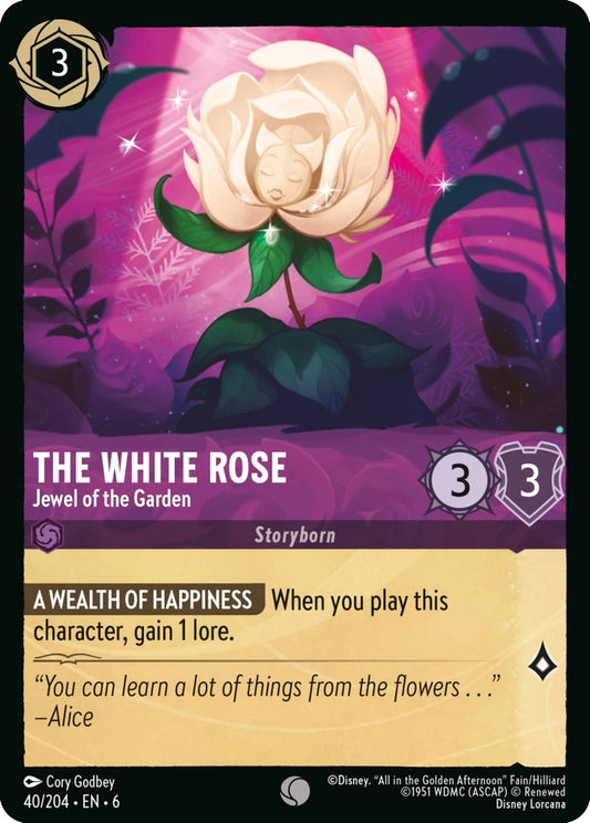 6AZS-40 The White Rose - Jewel of the Garden C