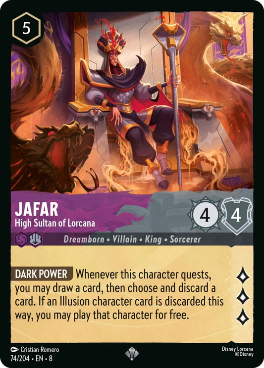 8JAF-74 Jafar - High Sultan of Lorcana SR