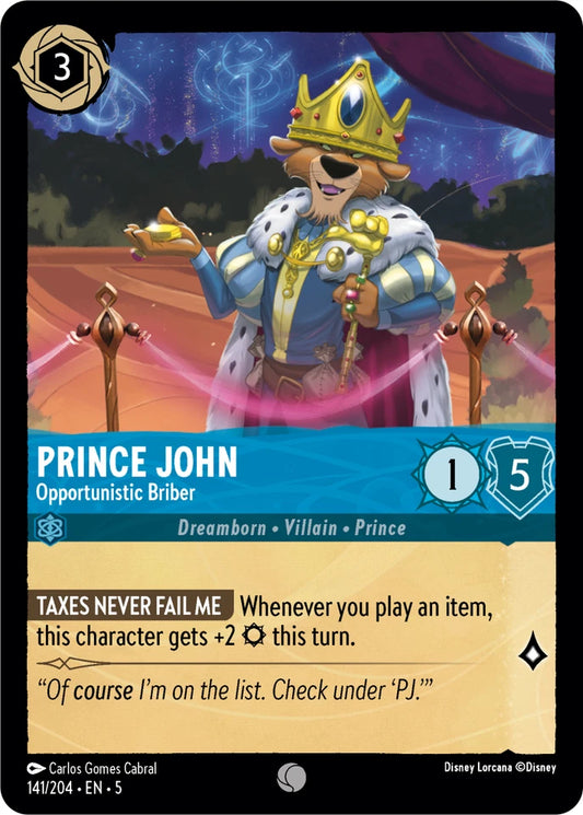 5SSK-141 Prince John - Opportunistic Briber C