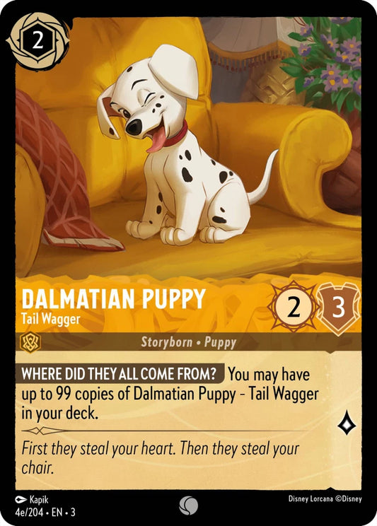 3INK-4e Dalmatian Puppy - Tail Wagger C