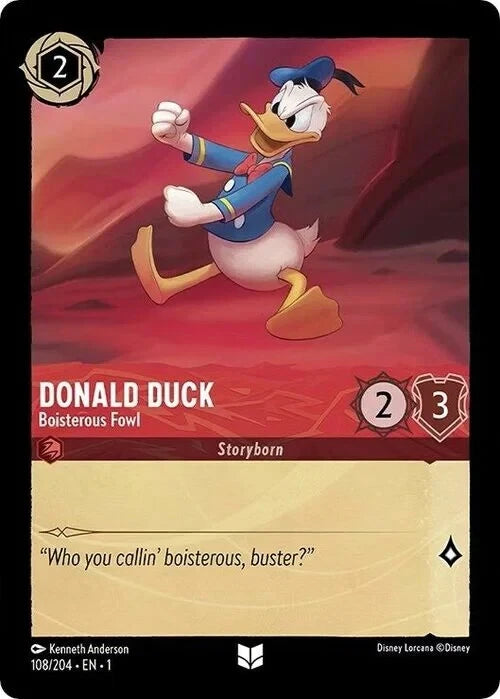 1TFC-108 Donald Duck - Boisterous Fowl UC