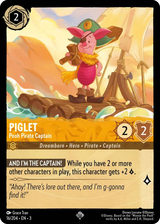 3INK-16 Piglet - Pooh Pirate Captain SR